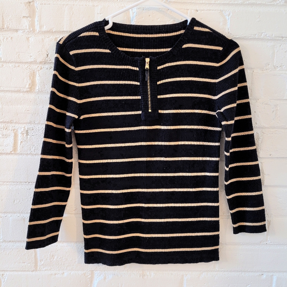 Ralph Lauren Striped Knit Sweater Top